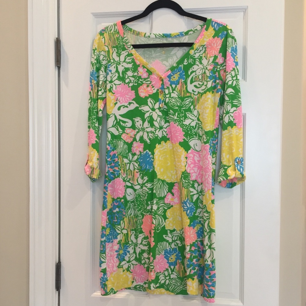 EUC Small Lilly Pulitzer Palmetto Hibiscus Stroll